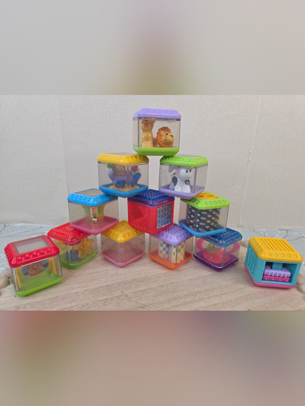 Fisher Price Vintage Peek A Boo Blocks